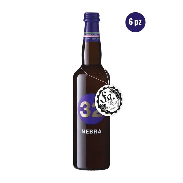 32 Via dei Birrai Nebra birra ambrata 75cl doppio malto